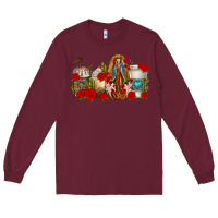 Burgundy Lady of Guadalupe Coffee Cups Long Sleeve Tee - texasbilliewilder