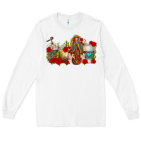 White Lady of Guadalupe Coffee Cups Long Sleeve Tee - texasbilliewilder