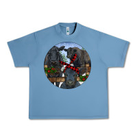 Pebble Blue Black Angus Family Urban Heavy Tee - RanaPortraitStore