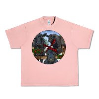 Salmon Black Angus Family Urban Heavy Tee - RanaPortraitStore