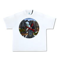 White Black Angus Family Urban Heavy Tee - RanaPortraitStore