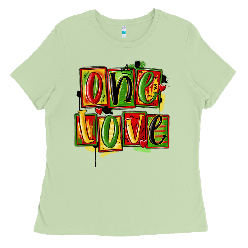 One Love Juneteenth Ladies Tee by MaliasSmallBusiness | Teevron