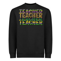 Black teacher mardi gras Heavyweight Sweatshirt - CowGirlArtShop