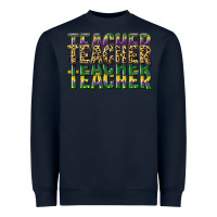 Navy teacher mardi gras Heavyweight Sweatshirt - CowGirlArtShop