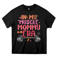 Black in my muscle mommy era Heavy Core Tee - MaliasSmallBusiness