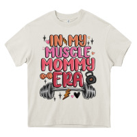 Cream in my muscle mommy era Heavy Core Tee - MaliasSmallBusiness