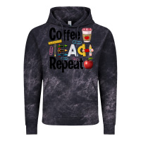 Cloud Black coffee teach repeat Vintage Hoodie - BarkalooDesign