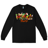 Black school nurse juneteenth Long Sleeve Tee - NancyCooperArtShop