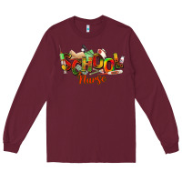 Burgundy school nurse juneteenth Long Sleeve Tee - NancyCooperArtShop