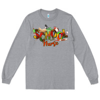 Heather Grey school nurse juneteenth Long Sleeve Tee - NancyCooperArtShop