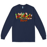 Navy school nurse juneteenth Long Sleeve Tee - NancyCooperArtShop