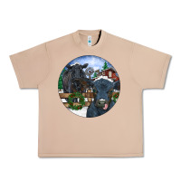 Burro Black Angus Cattle and Calf Christmas Urban Heavy Tee - RanaPortraitStore