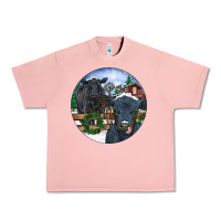 Salmon Black Angus Cattle and Calf Christmas Urban Heavy Tee - RanaPortraitStore