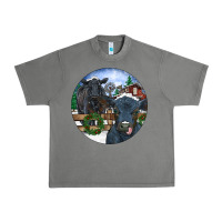Black Angus Cattle And Calf Christmas Urban Heavy Tee | Teevron