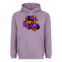 Lavender halloween pumpkin patch  1 Heavyweight Hoodie - BundleAndBundleShop