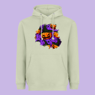 Halloween Pumpkin Patch  1 Heavyweight Hoodie Designed By Bundleandbundleshop
