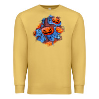 Antique Gold halloween pumpkin patch  5 Premium Sweatshirt - BundleAndBundleShop