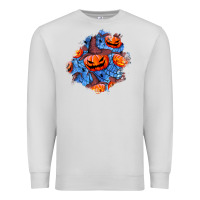 Dove Grey halloween pumpkin patch  5 Premium Sweatshirt - BundleAndBundleShop