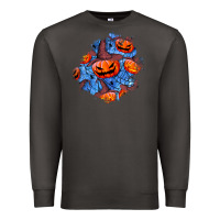 Smoke halloween pumpkin patch  5 Premium Sweatshirt - BundleAndBundleShop
