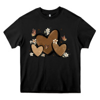 Black melanin hearts Heavy Core Tee - MaliasSmallBusiness