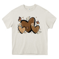 Cream melanin hearts Heavy Core Tee - MaliasSmallBusiness