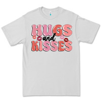 Dove Grey hugs and kisses Premium Tee - MaliasSmallBusiness