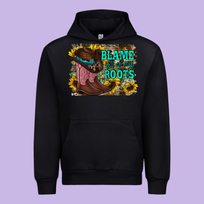 Blame All On My Roots Urban Hoodie Designed By Racoondesign