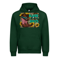 Forest Green blame all on my roots Urban Hoodie - RacoonDesign