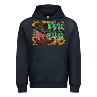 Navy blame all on my roots Urban Hoodie - RacoonDesign