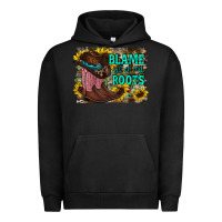 Pigment Black blame all on my roots Urban Hoodie - RacoonDesign