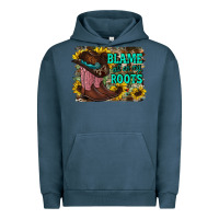 Pigment Midnight Navy blame all on my roots Urban Hoodie - RacoonDesign