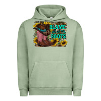 Pigment Oil Green blame all on my roots Urban Hoodie - RacoonDesign