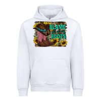 White blame all on my roots Urban Hoodie - RacoonDesign