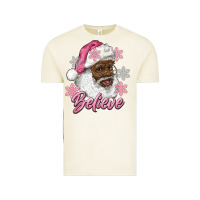 Vintage Arctic pink christmas african american santa believe Vintage Tee - RanaPortraitStore