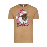 Vintage Camel pink christmas african american santa believe Vintage Tee - RanaPortraitStore