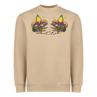 Skeleton Hands Mardi Gras Heavyweight Sweatshirt | Teevron