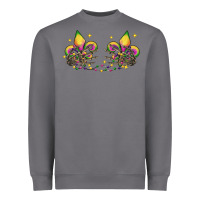 Storm skeleton hands mardi gras Heavyweight Sweatshirt - CowGirlArtShop