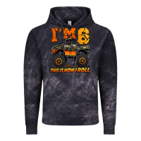 Cloud Black i'm six this is how i roll monster truck birthday Vintage Hoodie - Jasminsmagicworld