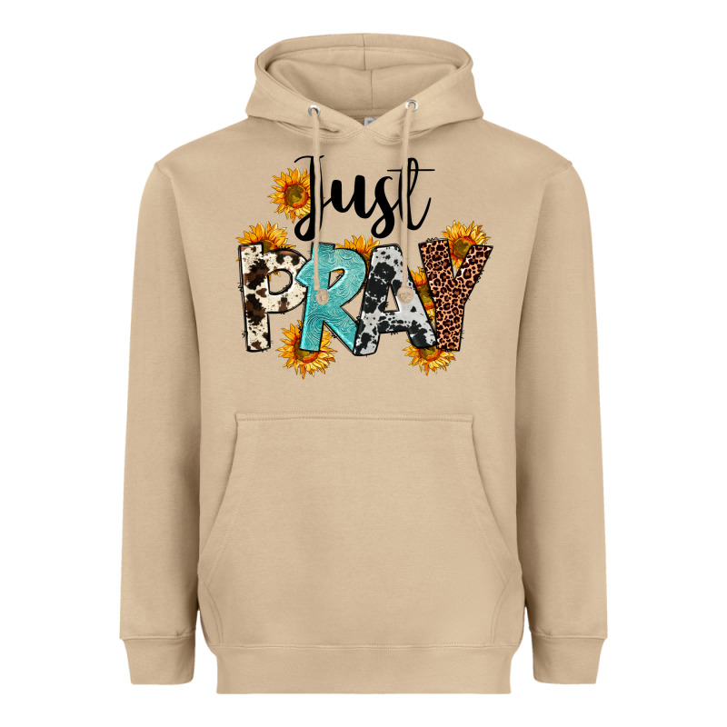 Just Pray Heavyweight Hoodie by FaDigitalArtStudio | Teevron
