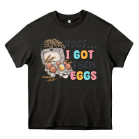 Asphalt psst i got them eggs Heavy Core Tee - MaliasSmallBusiness