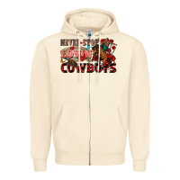 Sandshell Never stop lovin cowboys Zipper Hoodie - FaDigitalArtStudio