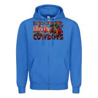 True Royal Never stop lovin cowboys Zipper Hoodie - FaDigitalArtStudio