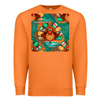Carrot thanksgiving  turkey seamless pattern Premium Sweatshirt - BundleAndBundleShop