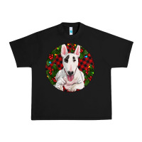 Black Christmas Bull Terrier Urban Heavy Tee - RanaPortraitStore