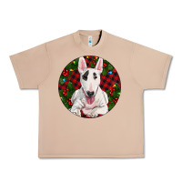 Burro Christmas Bull Terrier Urban Heavy Tee - RanaPortraitStore