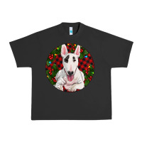Pigment Black Christmas Bull Terrier Urban Heavy Tee - RanaPortraitStore