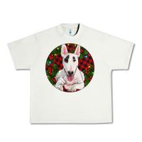 Pistachio Christmas Bull Terrier Urban Heavy Tee - RanaPortraitStore