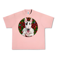 Salmon Christmas Bull Terrier Urban Heavy Tee - RanaPortraitStore