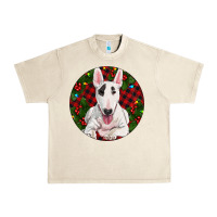 Sandshell Christmas Bull Terrier Urban Heavy Tee - RanaPortraitStore