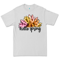 Dove Grey hello spring Premium Tee - MaliasSmallBusiness